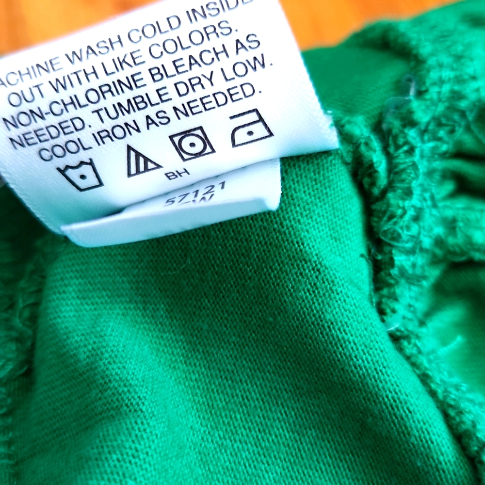 Hanna Andersson Vibrant Green Ruffled Skirt Skort Size 6/7 - Picture 5 of 5